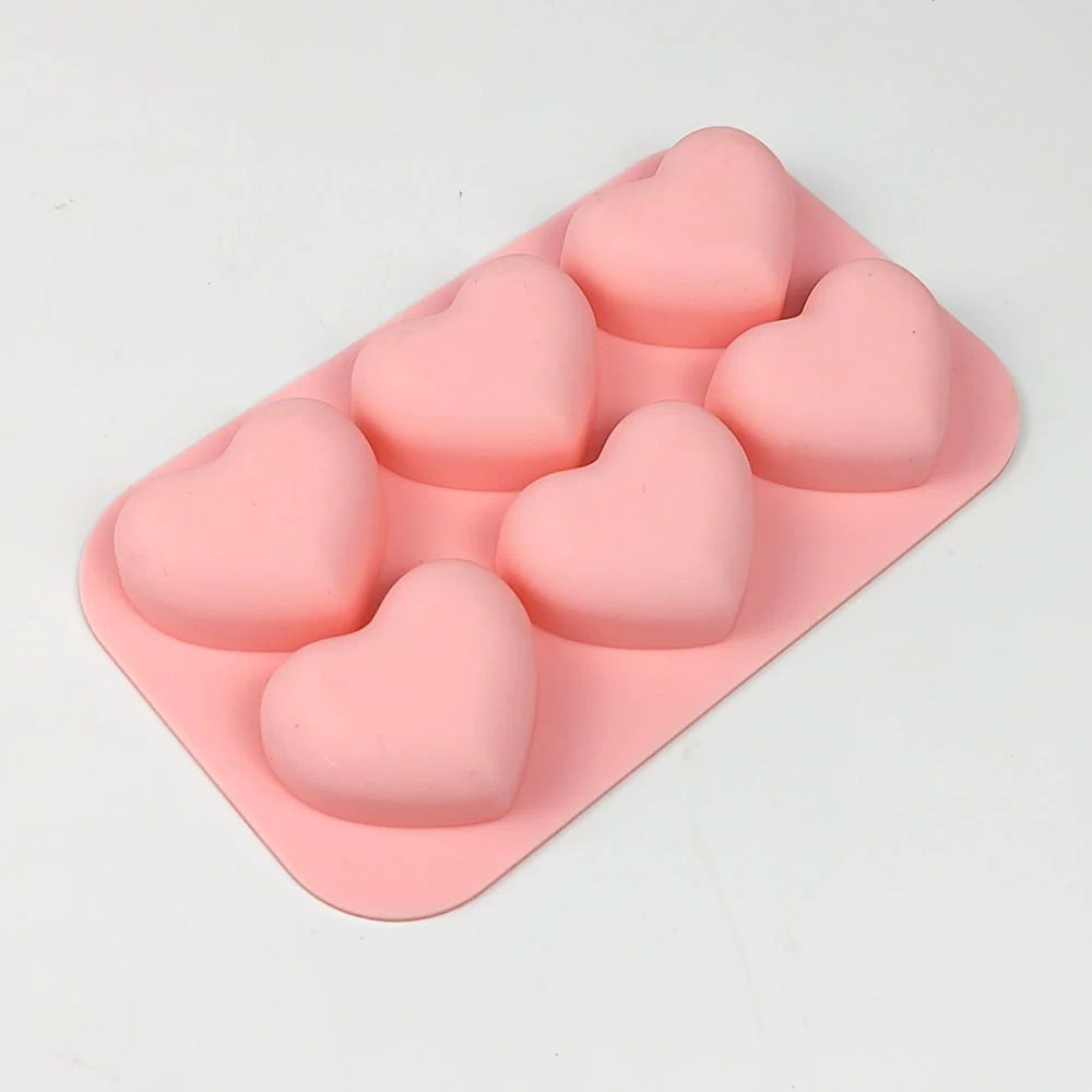 ハート型シリコン製ベーキングモールド 6/15個取り チョコ - Soap Making Gifts のレビューと価格