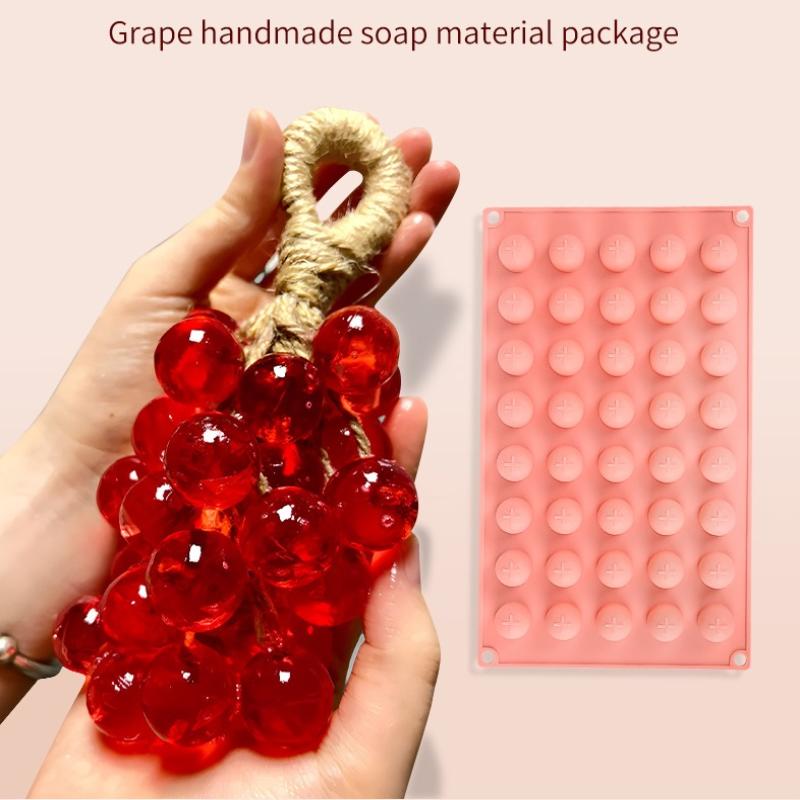 シリコン製グレープボール型、取り出しやすいノンスティックモー - Soap Making Kit For Beginners のレビューと価格