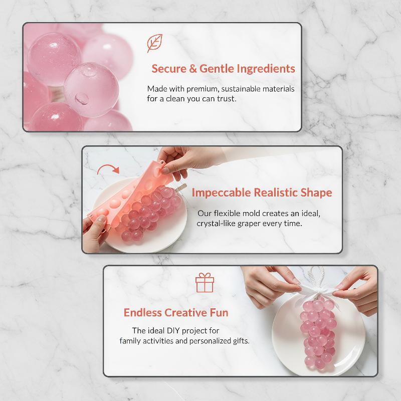 シリコン製グレープボール型、取り出しやすいノンスティックモー - Soap Making Kit For Beginners のレビューと価格