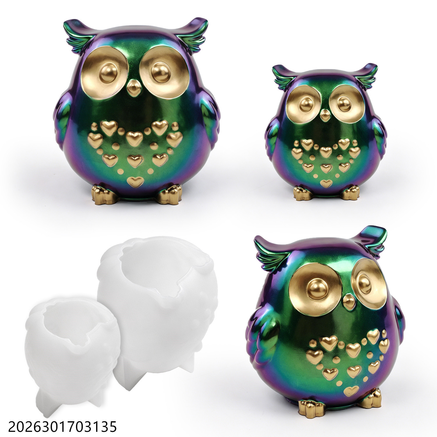 フクロウシリコンモールド 3D鳥型セット DIYエポキシ樹脂 - Soap Making Ins のレビューと価格